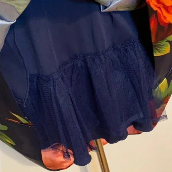 NAVY BLUE FLORAL DRESS - Picture 7 of 7